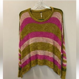 Free People All About You Multicolor Pullover Sweater M